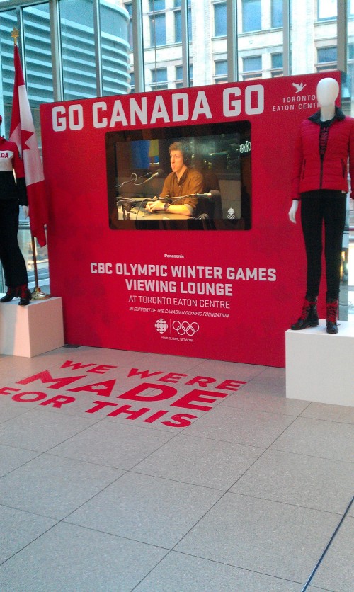 Olympic Viewing Lounge at the Toronto Eaton Centre